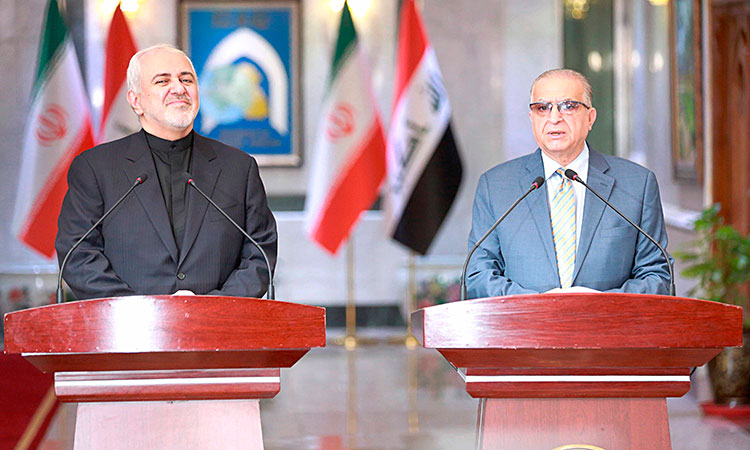 Mahdi warns of ‘danger of war’ as Zarif visits Baghdad