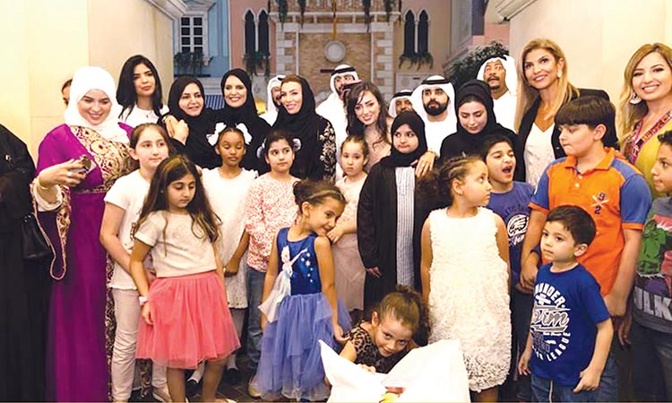 Orphans enjoy evening with Iftar