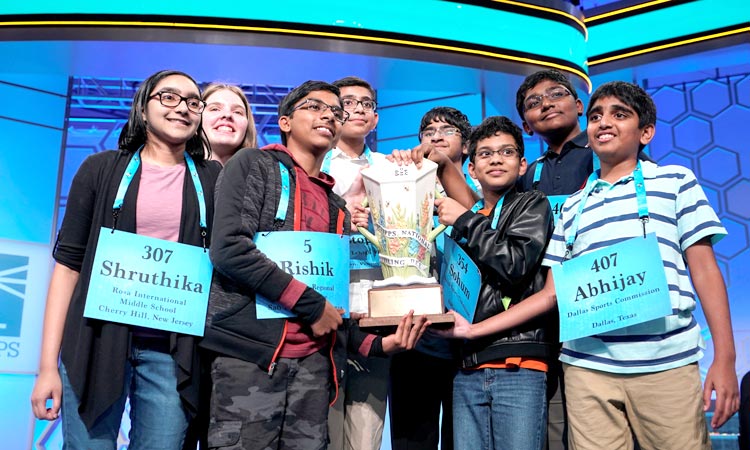 Eight tie in US spelling bee as organisers run out of challenging words