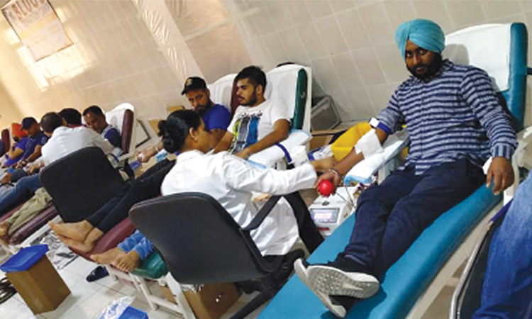 Over 300 attend blood donation drive