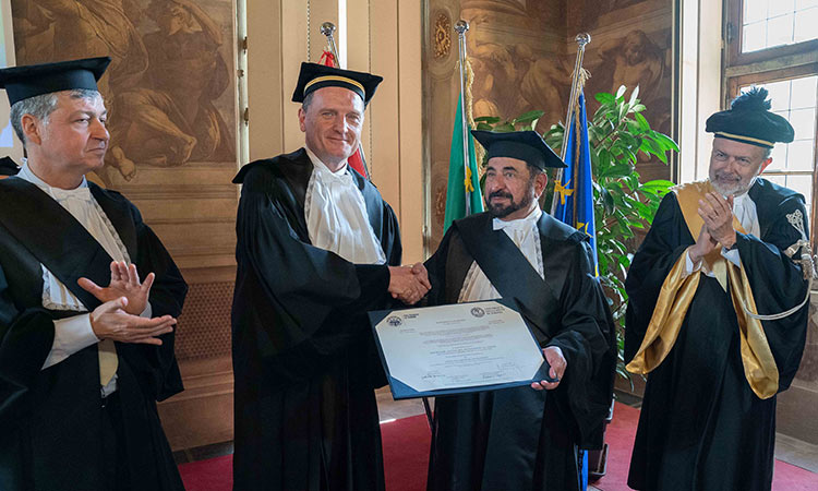 Sultan receives honorary doctorate  from leading Turin universities