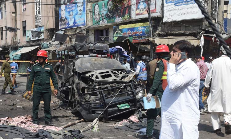 Video: Suicide blast at popular Pakistani shrine kills at least 10