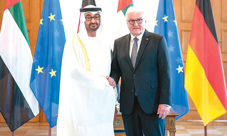 Mohamed Bin Zayed, German President Steinmeier discuss bilateral relations