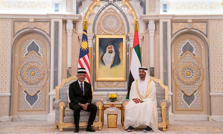 AD CP receives Malaysian King, discusses bilateral ties