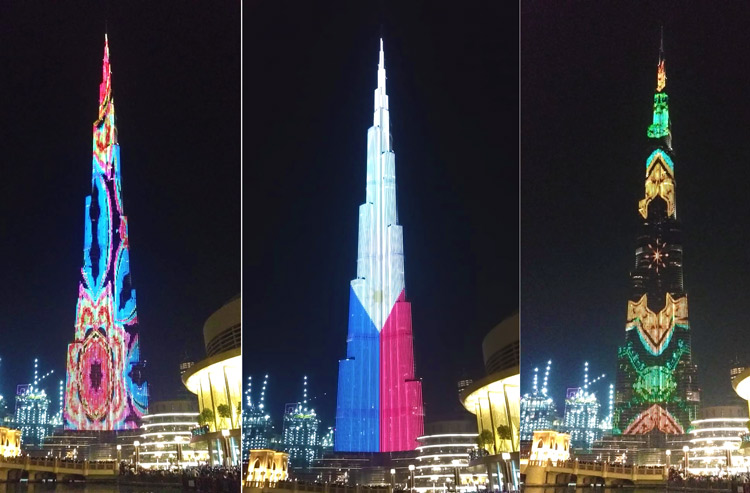 Video: Burj Khalifa lit up with Philippine flag colours to mark the country's independence day 