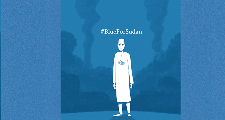 Twitter, Instagram users go 'blue' in support of Sudan