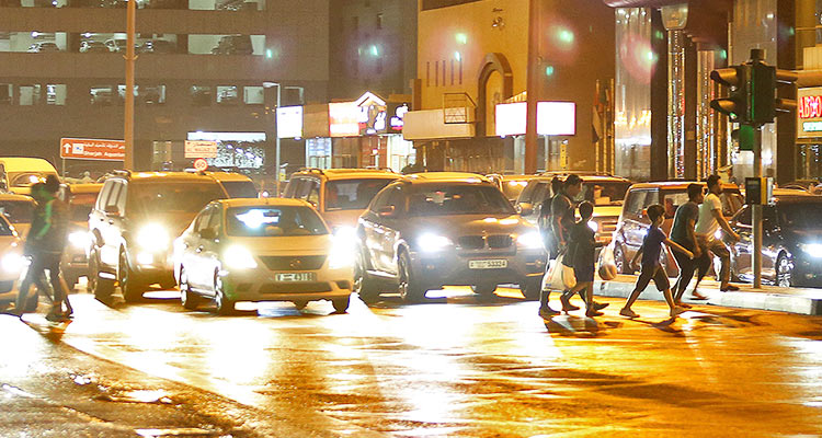 UAE experiences light rainfall