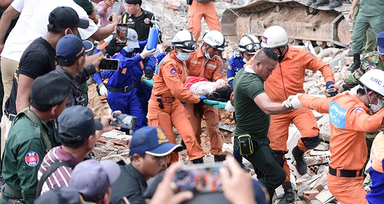 Rescuers scour rubble as Cambodia building collapse toll rises to 18