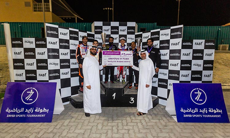 Oryx Racing shine at Zayed Sports Tournament Karting Championship