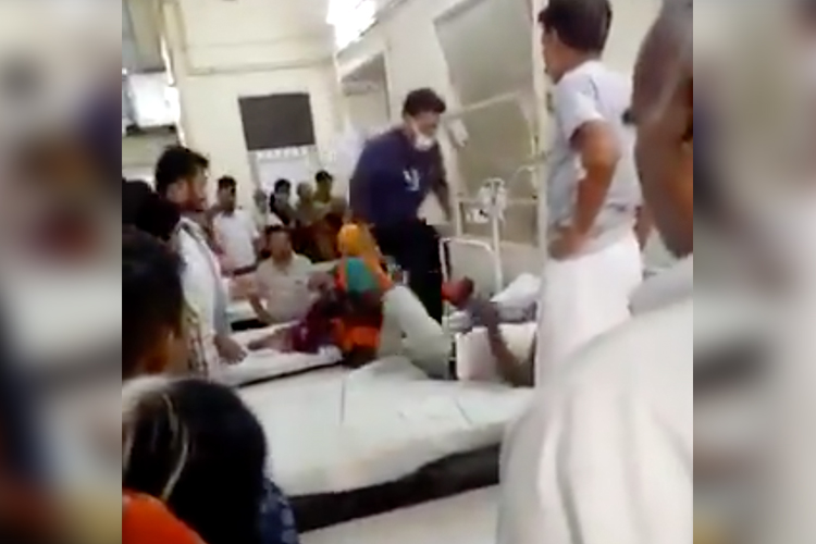 Video: Doctor mercilessly beats up patient in Jaipur hospital