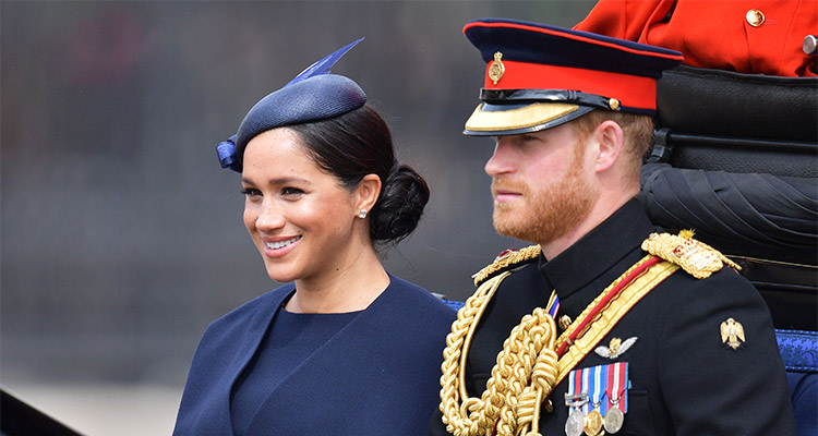 Prince Harry, Meghan attend military parade to honour Queen Elizabeth