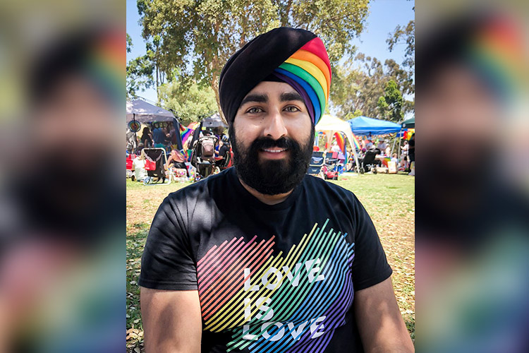 Sikh man dons rainbow turban for Pride, image goes viral