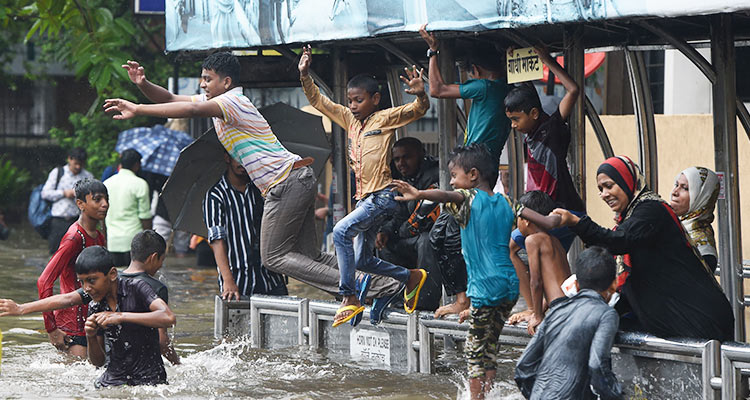 Video: Train services disrupted after heavy rain in Mumbai 