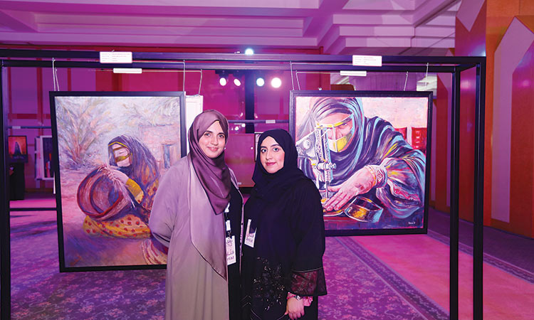 Young women showcase artistic skills