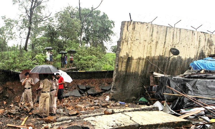 At least 15 dead as wall collapses in monsoon-hit Mumbai