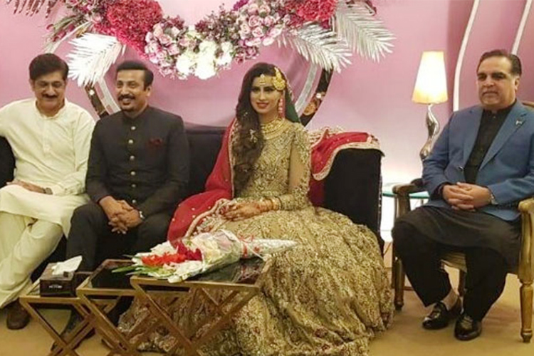 MQM leader Faisal Sabzwari ties knot with famous TV host Madeha Naqvi