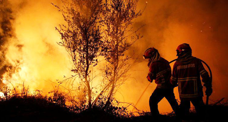 More than 1,000 firefighters battle Portugal wildfires