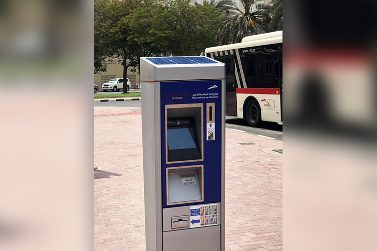 RTA installs 100 solar-powered Nol recharging machines in Dubai 