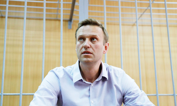 Russian opposition leader Navalny says he has been arrested