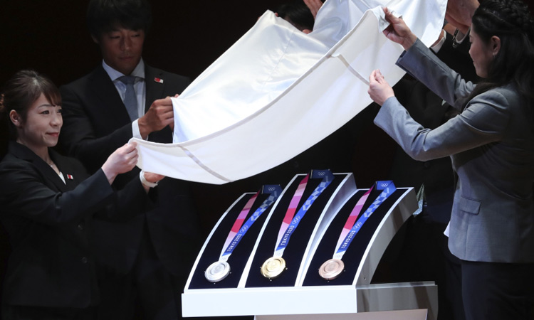 Tokyo unveils Olympic 2020 medals  made from recycled materials