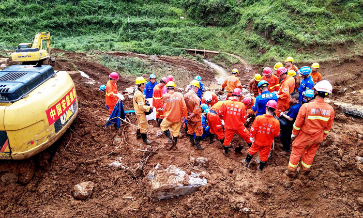 China landslide death toll rises to 20