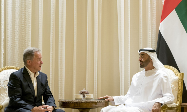 Sheikh Mohamed, WFP’s top official discuss humanitarian work