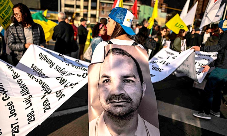 Thousands protest in Colombia against killings of activists