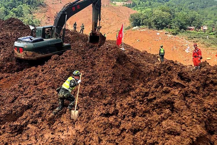 China landslide death toll rises to 36 with 15 still missing