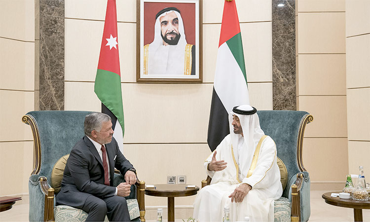 Mohamed Bin Zayed receives King of Jordan's phone call