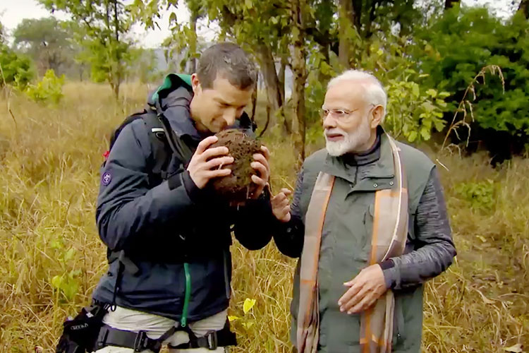 Video: Indian PM Narendra Modi goes into the wild with Bear Grylls to raise environment awareness