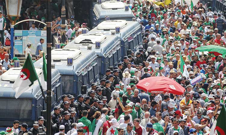 Massive protest in Algeria  capital breaks police cordon