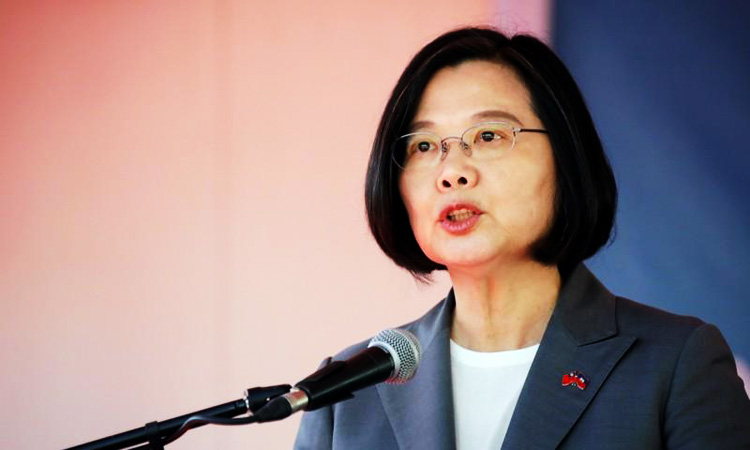 Taiwan to bolster military ties with United States: President Tsai