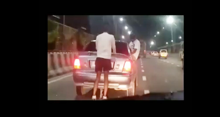 Video of two boys performing a stunt in Delhi goes viral