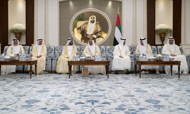 Video: UAE Rulers exchange Eid greetings, receive well-wishers 