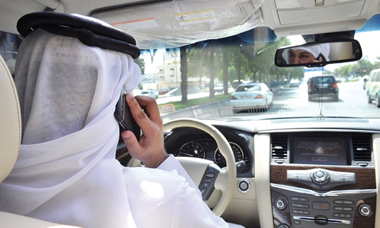 Use of mobile phone or other distractions while driving leads to vehicle impounding for 30 days in Dubai