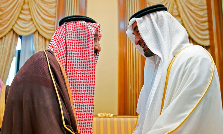 Mohamed Bin Zayed enquires about Saudi King Salman’s health 