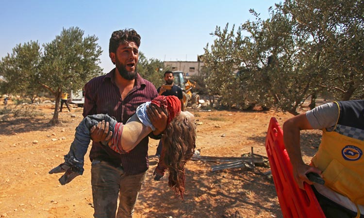 Syria regime strikes kill mother and 6 of her children