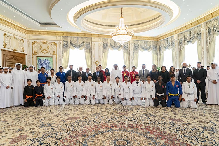 Video: Mohamed Bin Zayed receives 4th Jiu-Jitsu Asian C’ship winners