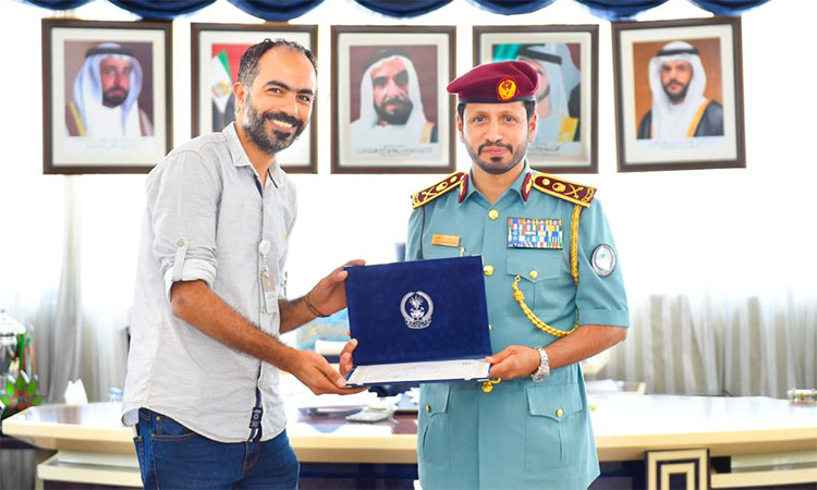 Police honour Al Khaleej photographer