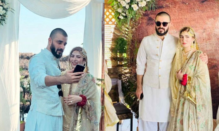 Pakistani actor Hamza Ali Abbasi marries 'Aana' star Niamal Khawar 