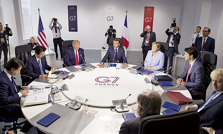 Trump switches tone on Iran raising hopes at G7