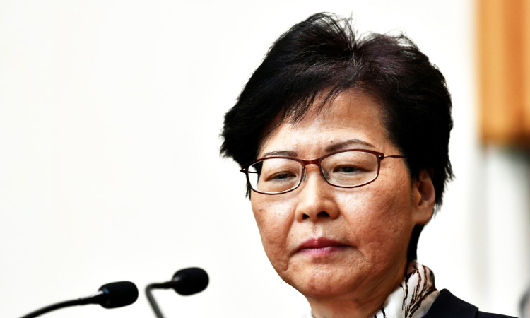 China reiterates support for Hong Kong’s embattled leader