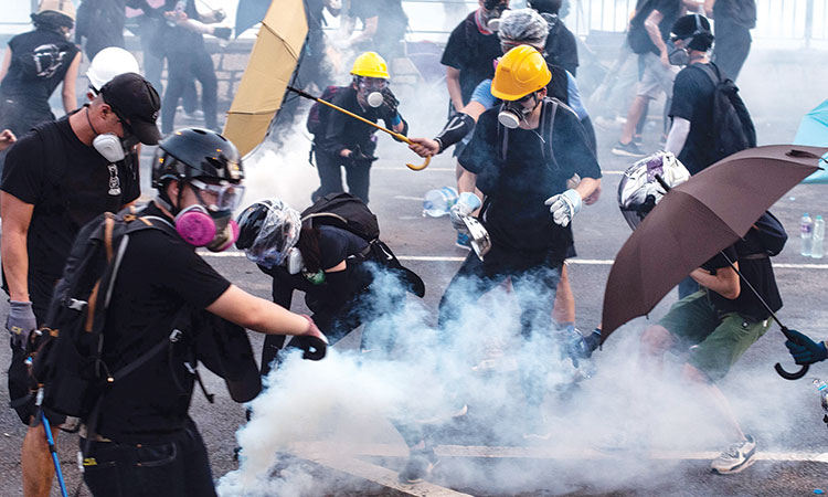 Hong Kong nearing a very dangerous situation: Lam