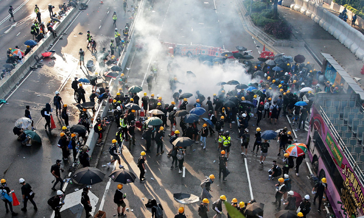 Chinese official says Hong Kong facing biggest crisis since 1997