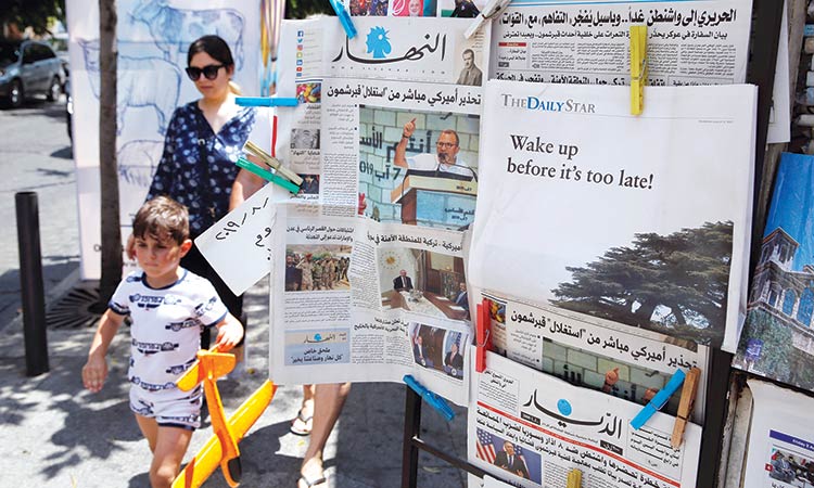 Lebanon daily goes black amid political crisis