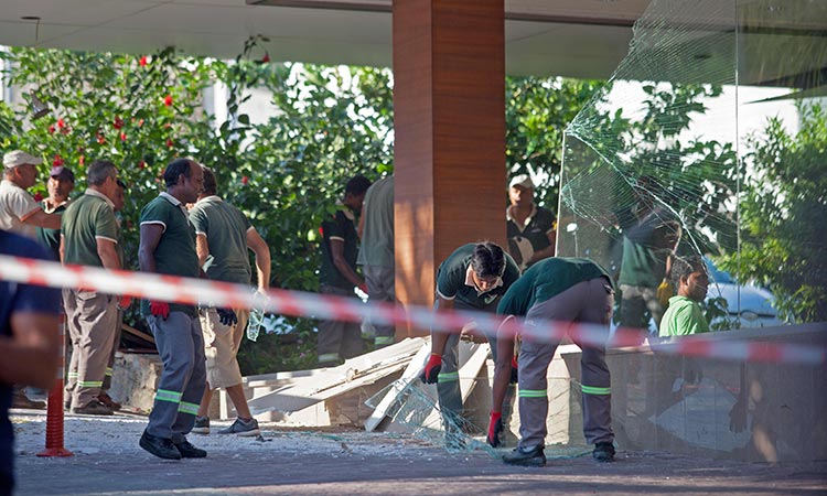 Arms depot blasts damage north Cyprus hotel: Officials