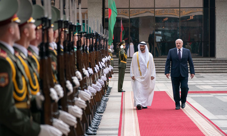 Mohamed Bin Zayed begins state visit to Belarus