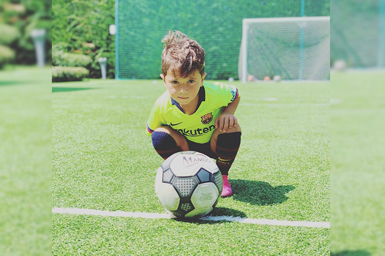 Video: Football skills of Messi’s son blows up the Internet