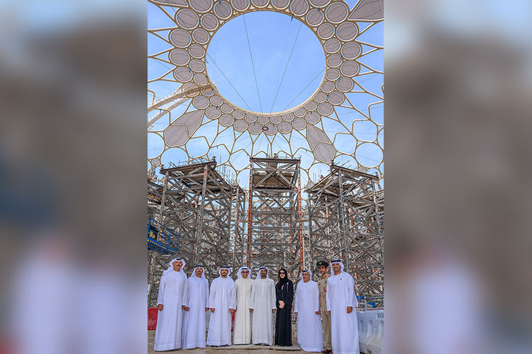 A crowning moment for Expo 2020 as final section of Al Wasl dome is lifted into place