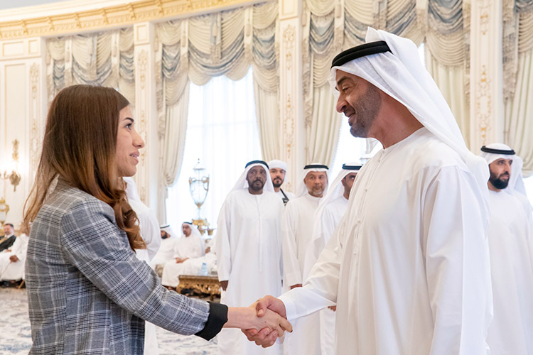 Video: Mohamed Bin Zayed discussed strengthening women's empowerment around the world with Nadia Murad